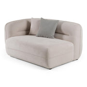 Nomad - Modern Off-White Fabric Curved Sectional Sofa by Limari Home – Fabric, Off-white, Model LIM-82127
