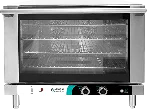 Global Solutions GS1743 Countertop Convection Oven, Full Size, 31 7/8"Width, x 25 3/4" Depth x 18 3/4" Height, Heavy Duty Stainless Steel Construction, NSF, 3500/4500 Wattage