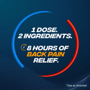 Advil Dual Action Back Pain by HALEON – 18 Count (Pack of 1)