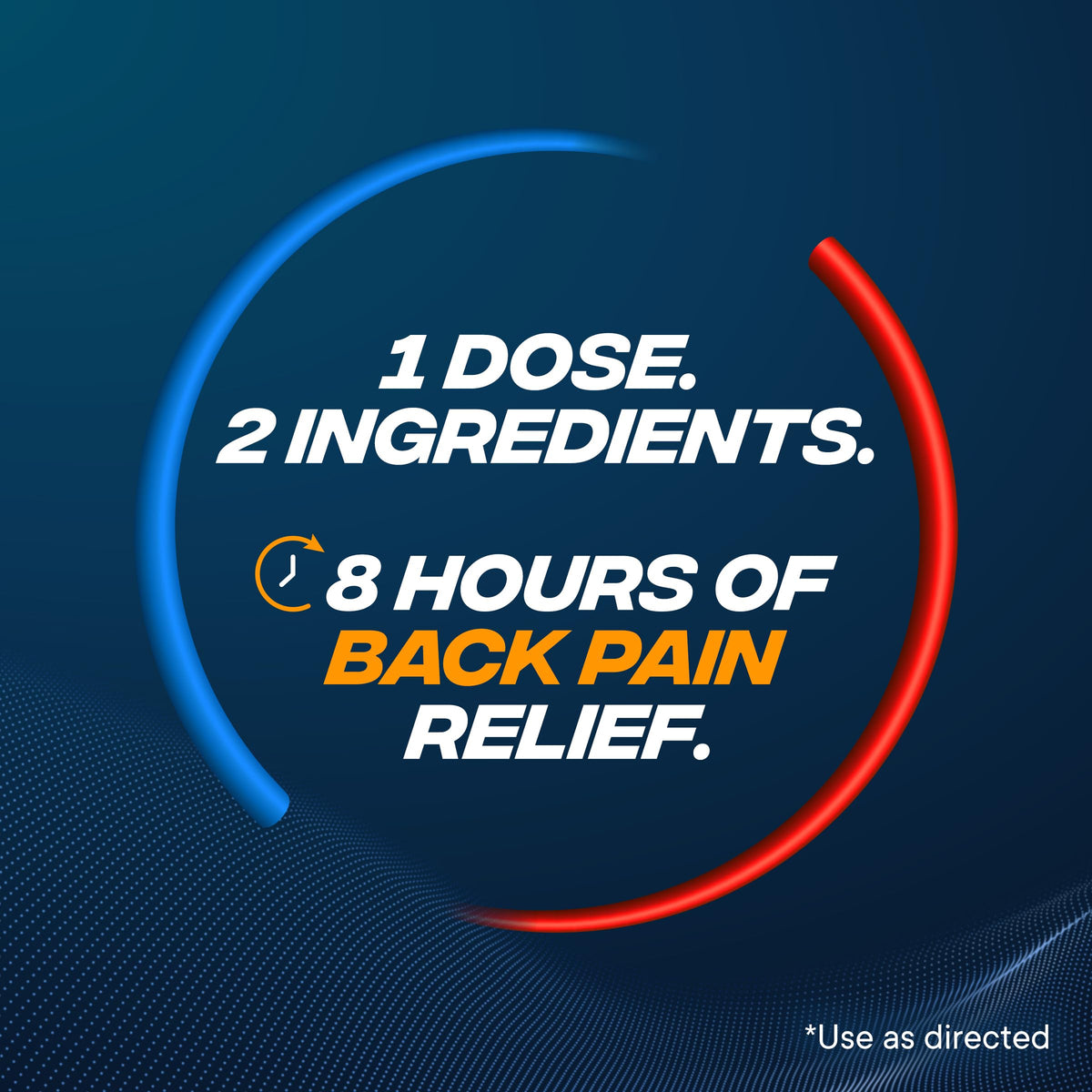 Advil Dual Action Back Pain by HALEON – 18 Count (Pack of 1)