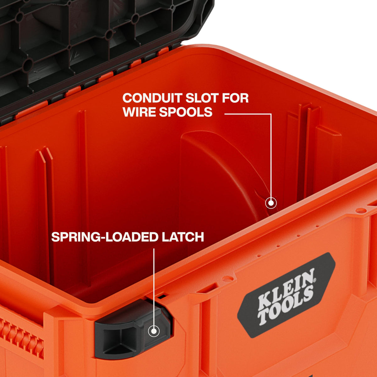 KLEIN TOOLS Rolling / Orange / 250.0 pounds Tool Boxes