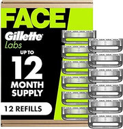 Gillette Labs Shaving Razor Blade Refills for Men, 12 Count