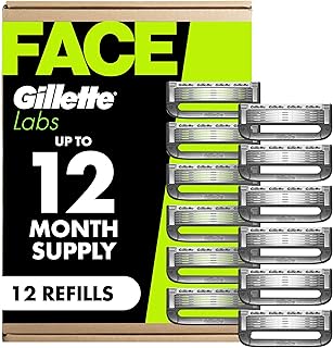 Gillette Labs Shaving Razor Blade Refills for Men, 12 Count