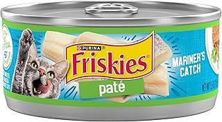 Purina Friskies Wet Cat Food Pate, Mariners Catch, (24) 5.5 oz Cans