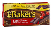 Bakers Semi Sweet Baking Chocolate Bar by Baker's – 4.0 Ounce (Pack of 12), Pack of 12