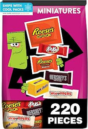 HERSHEY'S Assorted Milk Chocolate, 70.31 oz (220 Count)