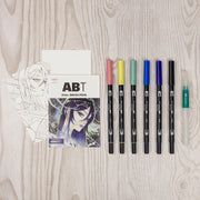 Dual Brush Pen Art Markers by Tombow – 1 Count (Pack of 7), Multicolor, Model 72563