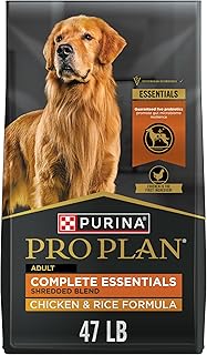 Purina Pro Plan Complete Essentials Chicken & Rice Dry Dog Food, 47 lb Bag