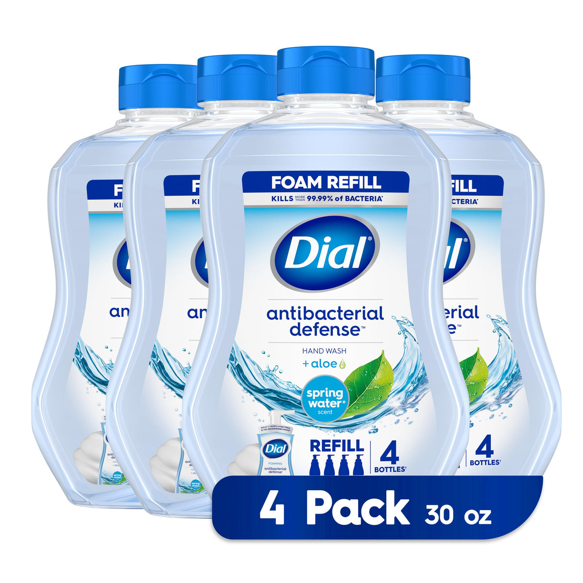 Antibacterial Foaming Hand Wash Fresh Pear Pack of 6 with Spring Water Foaming Hand Wash Refill Pack of by Dial – Pack of 6