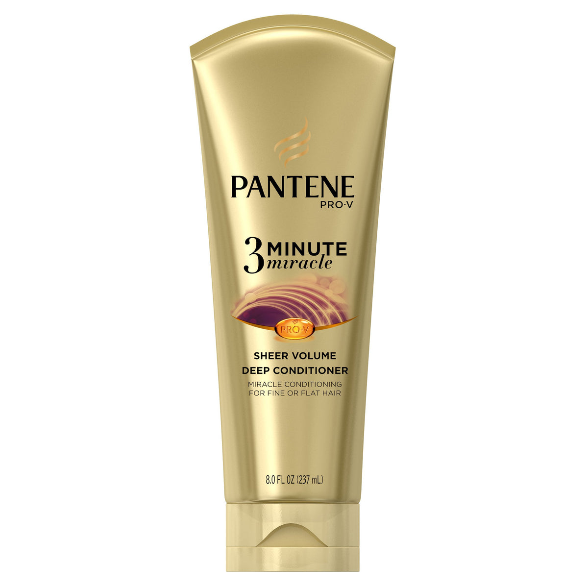 Pantene 3 Minute Miracle Conditioner 8 FL OZ / 8 Fl Oz (Pack of 1) / Sheer Volume 3 Minute Miracle Deep Cond Conditioners