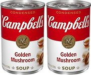 Campbell's Condensed Golden Mushroom Soup, 10.5 oz Can (Pack of 2)