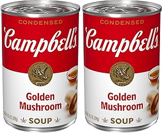 Campbell's Condensed Golden Mushroom Soup, 10.5 oz Can (Pack of 2)