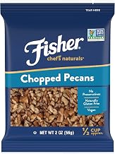 FISHER Chef's Naturals Chopped Pecans, 2 oz, Naturally Gluten Free, No Preservatives, Non-GMO