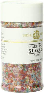 Rainbow Sparkling Sugar by India Tree – 3.5 Ounce (Pack of 6), Rainbow, Pack of 6, Model 10215