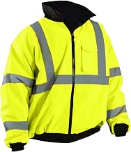 OccuNomix LUX-ETJBJ-YXL Value Bomber Jacket, Class 3, 100% ANSI Polyester, X-Large, Yellow