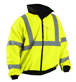 LUX- Value Bomber Jacket by OccuNomix – X-Large, Polyester, Yellow, Model ETJBJ-YXL