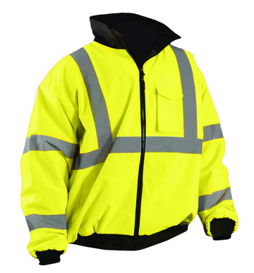 LUX- Value Bomber Jacket by OccuNomix – X-Large, Polyester, Yellow, Model ETJBJ-YXL