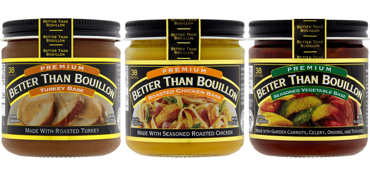 Better Than Bouillon Turkey + Chicken + Veg / 8 Ounce (Pack of 3) / 3 Chicken
