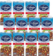 College Inn 50% Less Sodium Beef Broth, 12 Pack, 32 oz Carton