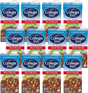 College Inn 50% Less Sodium Beef Broth, 12 Pack, 32 oz Carton