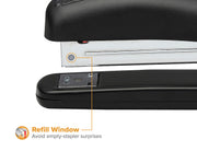 Office Ergonomic 20 Sheet Desktop Stapler by Bostitch – 24 Pack, Metal, Black, Pack of 24, Model 02257-2PK