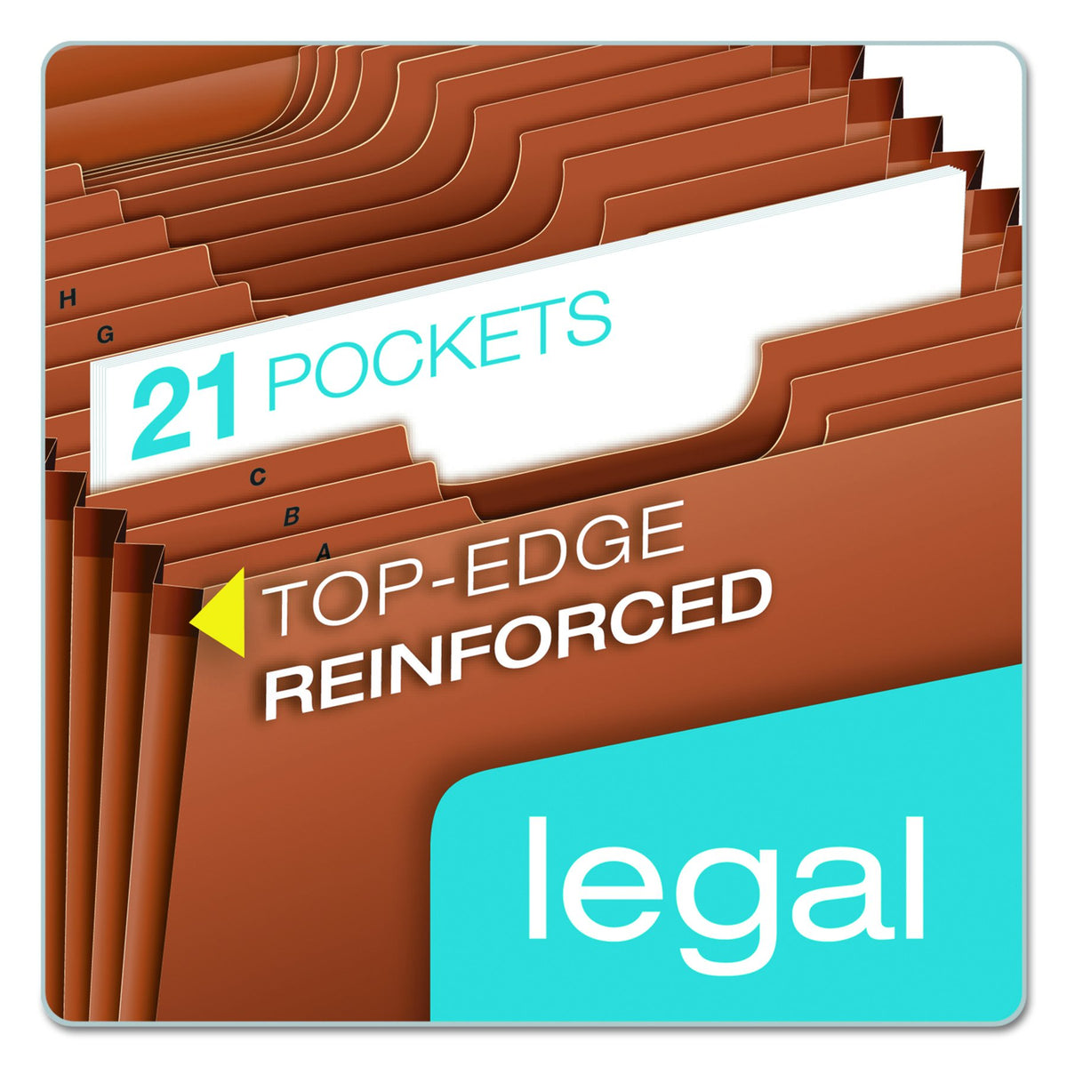 Globe-Weis Conversion File Jackets and Pockets by Pendaflex – Legal (Pack of 5), Poly, Brown, Pack of 5, Model R119ALHD