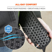 5557 Padded Tool Belt by Ergodyne – XL/2XL, 74% EVA, 16% Polyester, 7% Aluminum, 3% Other, Black, Model 13687