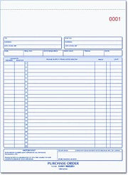Rediform 1L146 Purchase Order Book, 8 1/2 x 11, Letter, Two-Part Carbonless, 50 Sets/Book