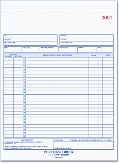 Rediform 1L146 Purchase Order Book, 8 1/2 x 11, Letter, Two-Part Carbonless, 50 Sets/Book