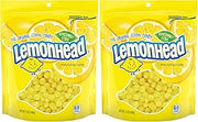 LEMONHEAD Hard Lemon Candy, Refreshingly Citrus, Resealable Bag, 12 oz (Pack of 2)