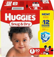 HUGGIES Snug and Dry Diapers - Size 3-80 ct