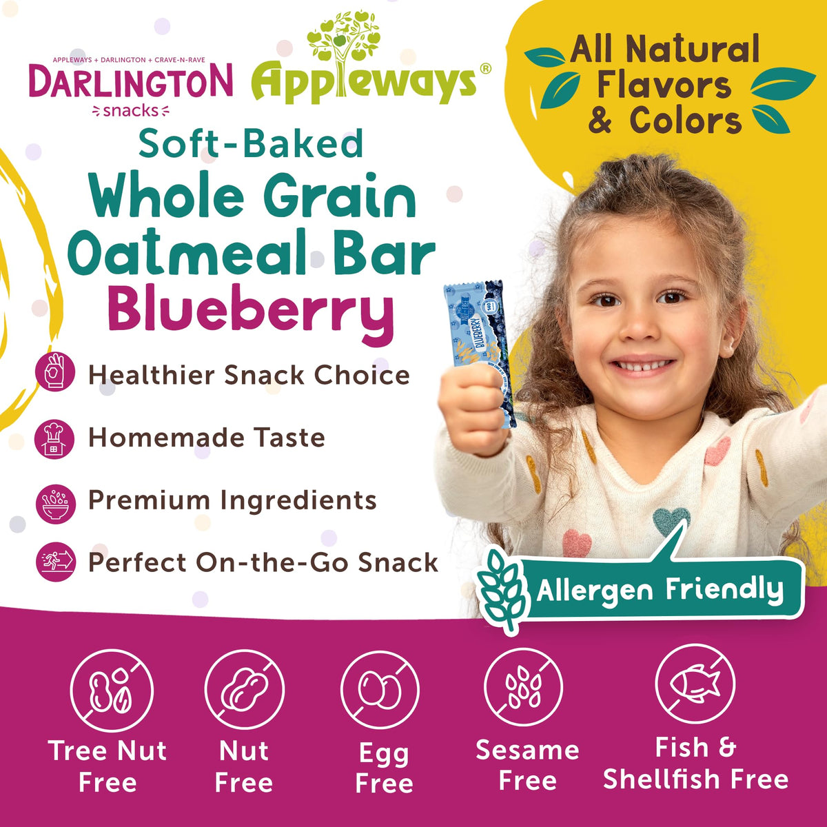 Appleways Blueberry / 1.2 Ounce (216 Count) / 216 Whole Grain