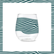 POP 14oz Vino Designer Series - Lines by TOSSWARE – Vino, 14 fluid_ounces, Plastic, Lines 1, Pack of 6