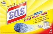 S.O.S Steel Wool Soap Pads, 4 Count, Model: 98041