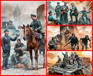 Masterbox Bundle LOT of German Infantry, WWII ERA Series 4 Plastic Kits 1/35