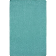 Just Kidding Solid Color Area Rugs by Joy Carpets – 4' x 6' (Rectangular), Polyester, Seafoam, Model 623N-08
