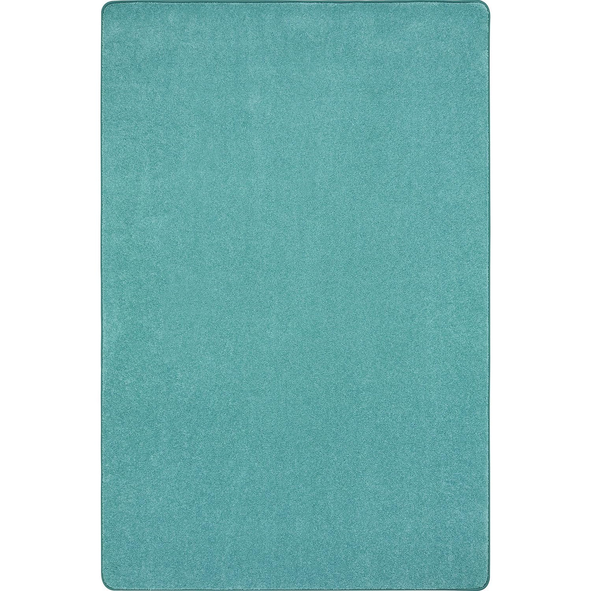 Just Kidding Solid Color Area Rugs by Joy Carpets – 4' x 6' (Rectangular), Polyester, Seafoam, Model 623N-08
