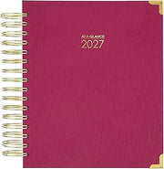 AT-A-GLANCE 2027 Planner, Daily & Monthly, 7" x 8.75", Hardcover, Harmony, Berry (6099-806-59-27)