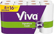 Viva Signature Cloth Paper Towels, Choose-A-Sheet - 8 Double Rolls (94 Sheets per Roll)
