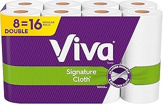 Viva Signature Cloth Paper Towels, Choose-A-Sheet - 8 Double Rolls (94 Sheets per Roll)