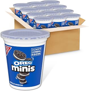 Oreo Minis Chocolate Sandwich Cookies, 12-3.5 oz Snack Cups