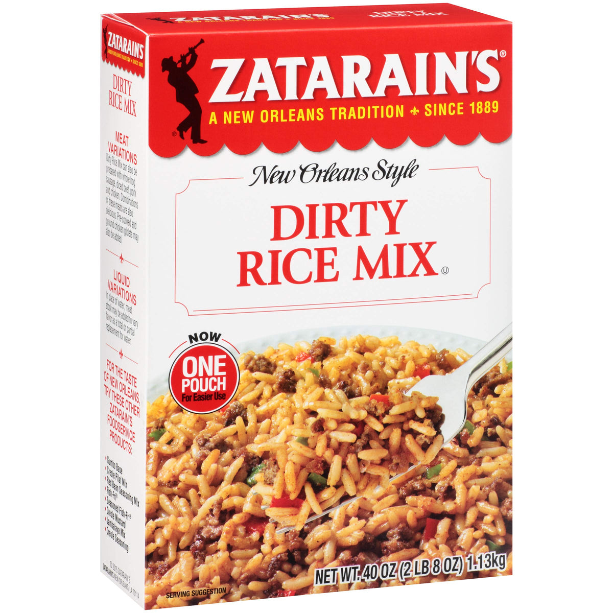 Zatarain's Dirty Rice / 40 Ounce (Pack of 1) / 1 Dirty Rice