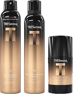 TRESemmé Workable Hairspray Dry Texturizing Spray and Instant Fix 3 Pack | Regimen Collection Pack Developed Safe for All Hair Types
