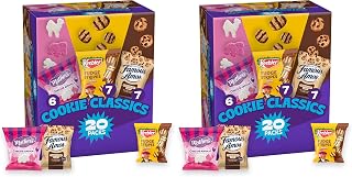 Assorted Cookie Classics Variety Pack - Mother’s Circus, Keebler Fudge Stripes & Famous Amos, 20 Pouch Box, 20 oz (Pack of 2)