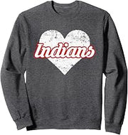 Cleveland Indians Over Heart Sweatshirt