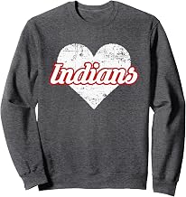 Cleveland Indians Over Heart Sweatshirt