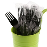 AmerCareRoyal Medium-Heavy Weight Individually Wrapped Disposable Polypropylene Plastic Forks for Restaurants and Catering – Plastic, White, Pack of 1000, Model P1405FB-C