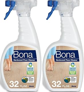 Bona Hardwood Floor Cleaner Spray - 32 fl oz - Residue-Free Floor Cleaning Solution for Wood Floors (Pack of 2)
