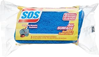 S.O.S All Surface Scrubber Sponge, 3 Count