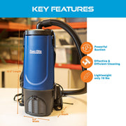 Powr-Flite Pro Lite BP4S / 4-quart / Blue Canister Vacuums
